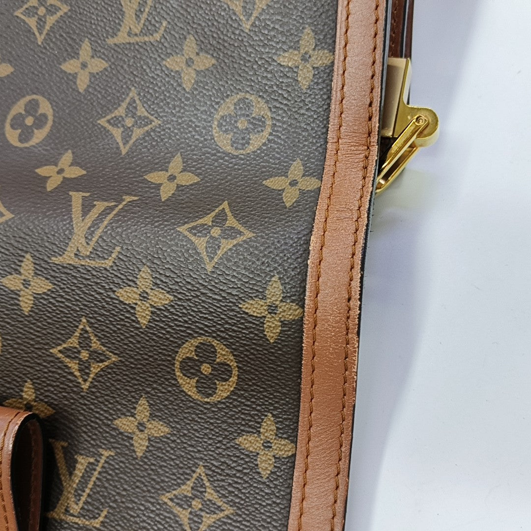 DAUPHINE MM Monogram Coated Canvas Brown