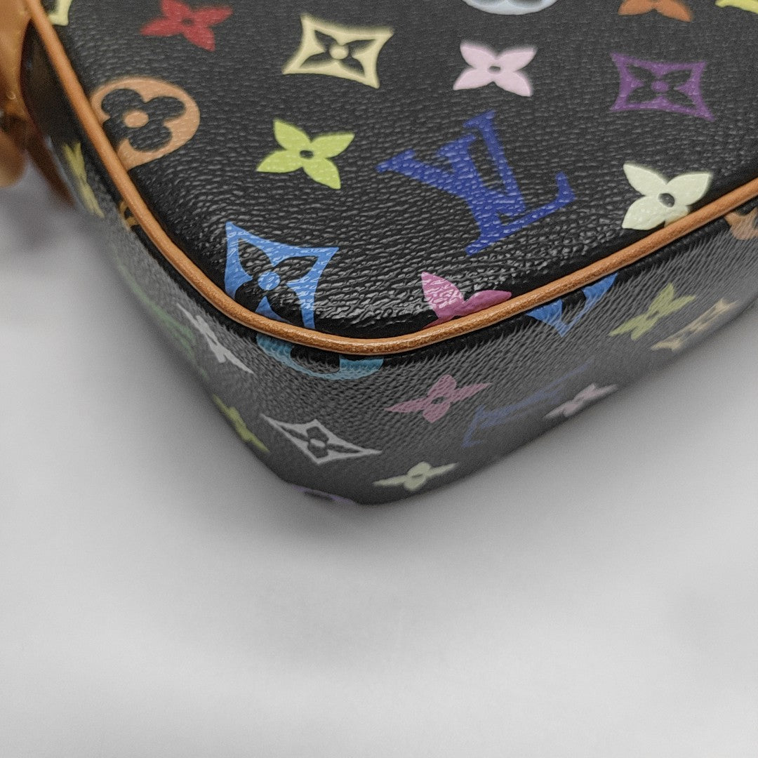 LV × TM SOLOGNE Monogram Coated Canvas Black