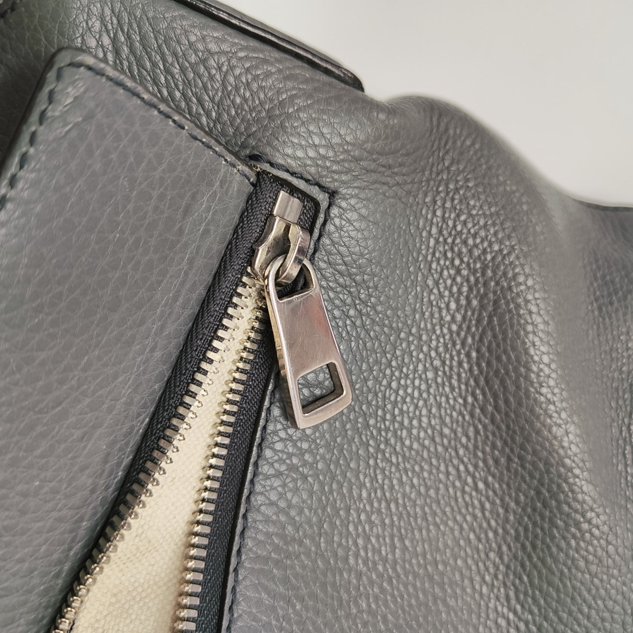 Calfskin Shoulder Bag Gray