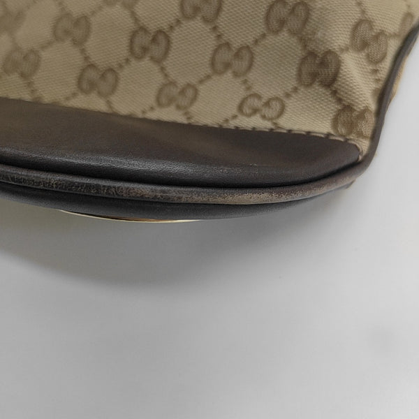 Monogram Canvas Shoulder Bag Beige