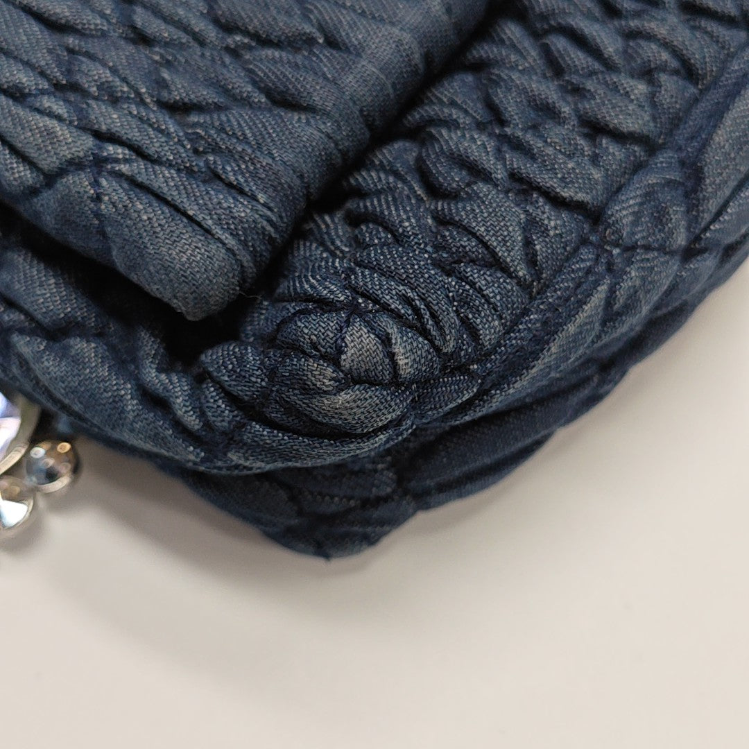Crystal Quilted Denim Blue