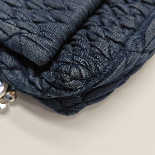 Crystal Quilted Denim Blue