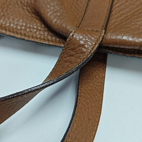 Calfskin Shoulder Bag Brown