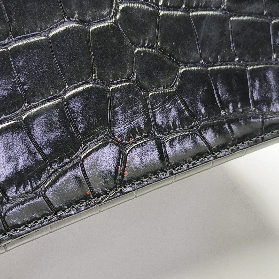 Hourglass S Calfskin Black