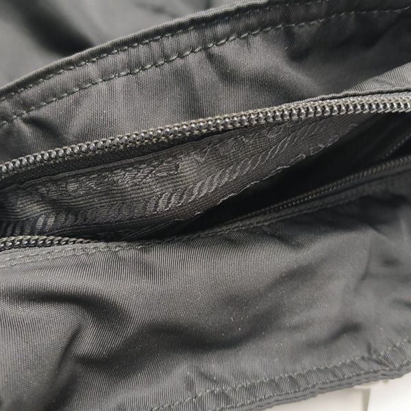 Nylon Shoulder Bag Black
