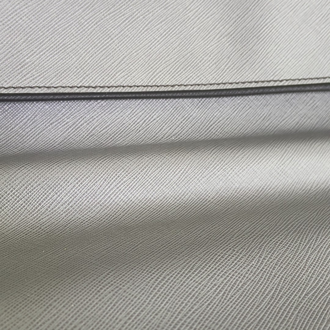 Calfskin Top Handle Bag Gray