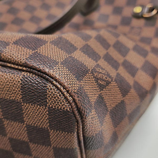 NEVERFULL MM Damier Ebene Coated Canvas Brown