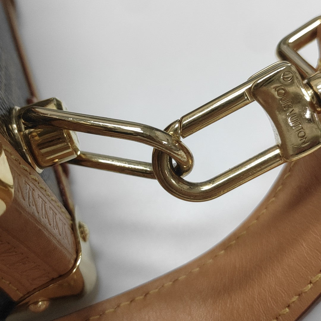SIDE TRUNK MM Monogram Coated Canvas Brown