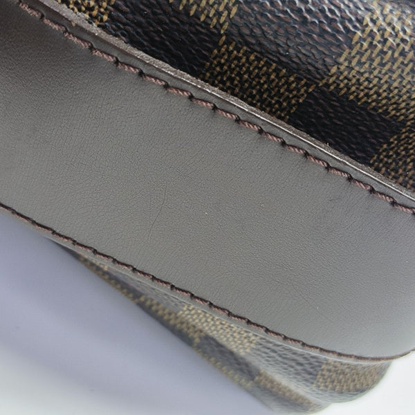 NAVIGLIO Damier Ebene Coated Canvas Brown