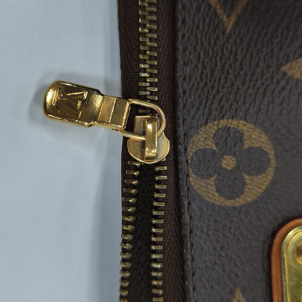 EVA Monogram Coated Canvas Brown