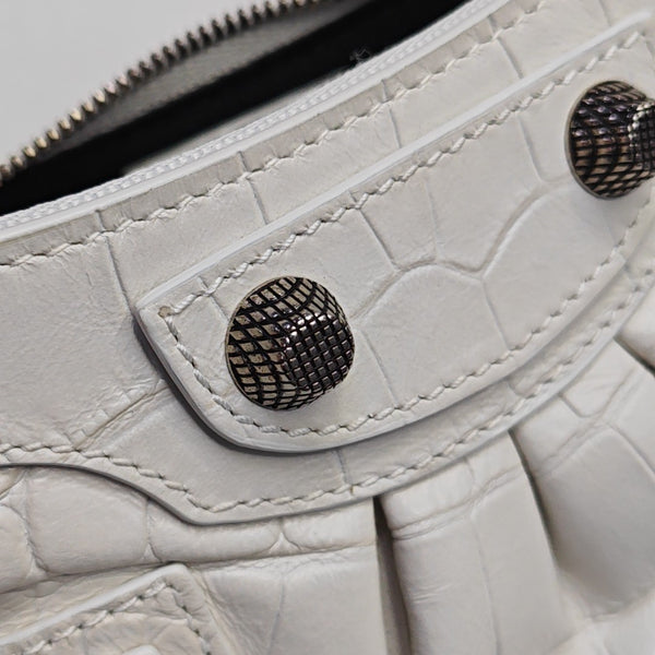 Le Cagole Mini Calfskin White