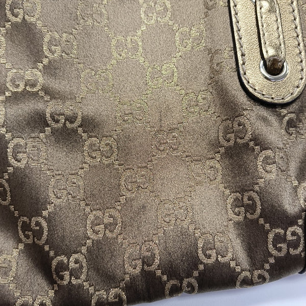 Monogram Canvas Shoulder Bag Brown
