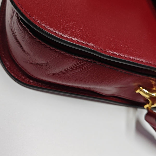 Horsebit 1955 Medium Calfskin Red