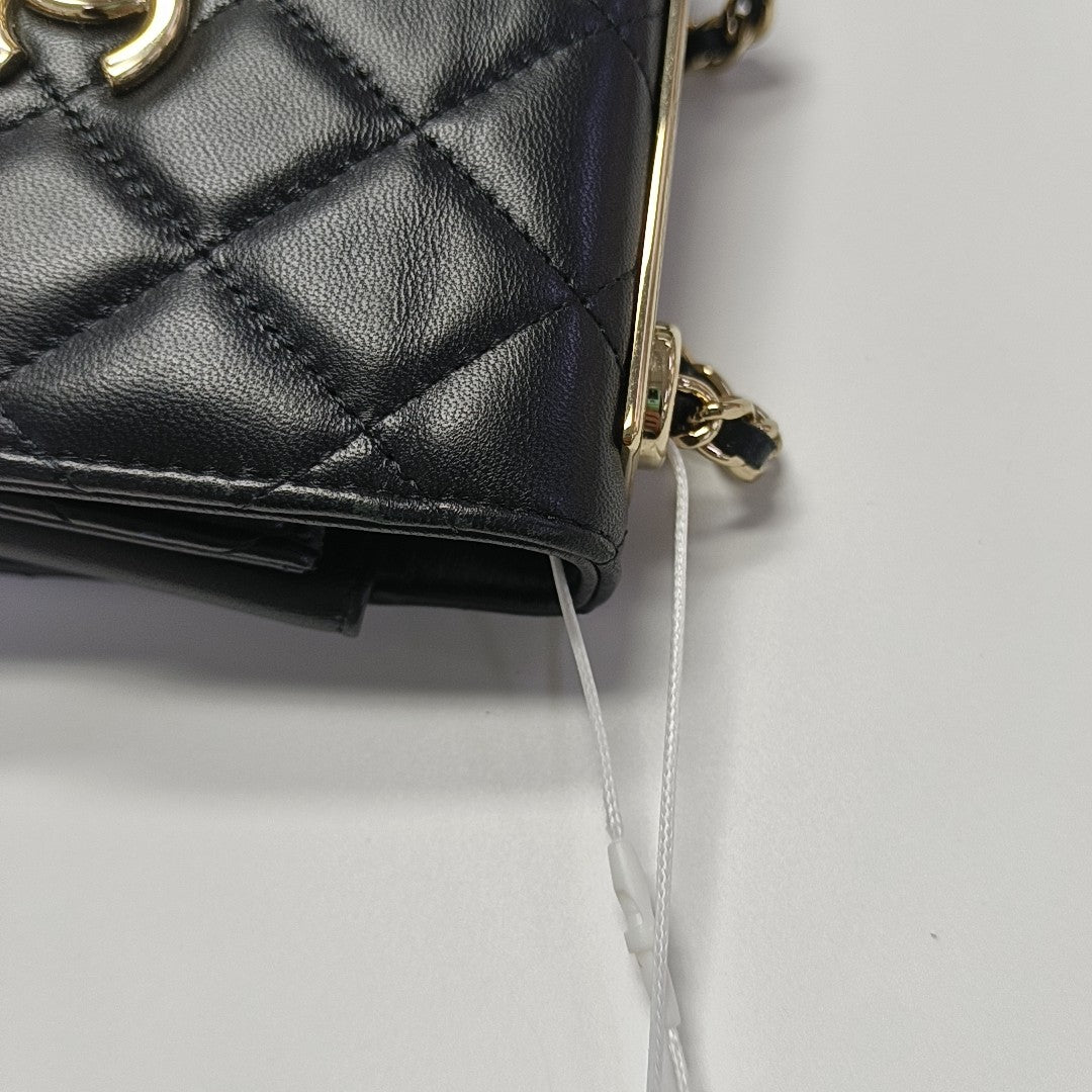 TRENDY CC Quilted Lambskin Black