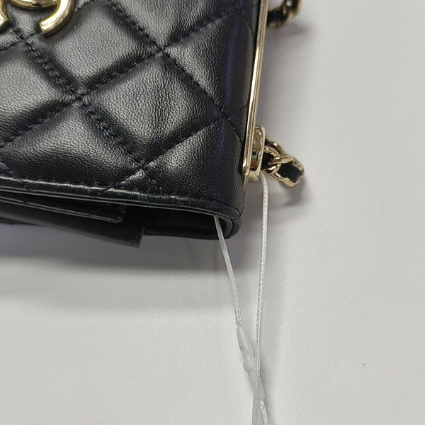 TRENDY CC Quilted Lambskin Black
