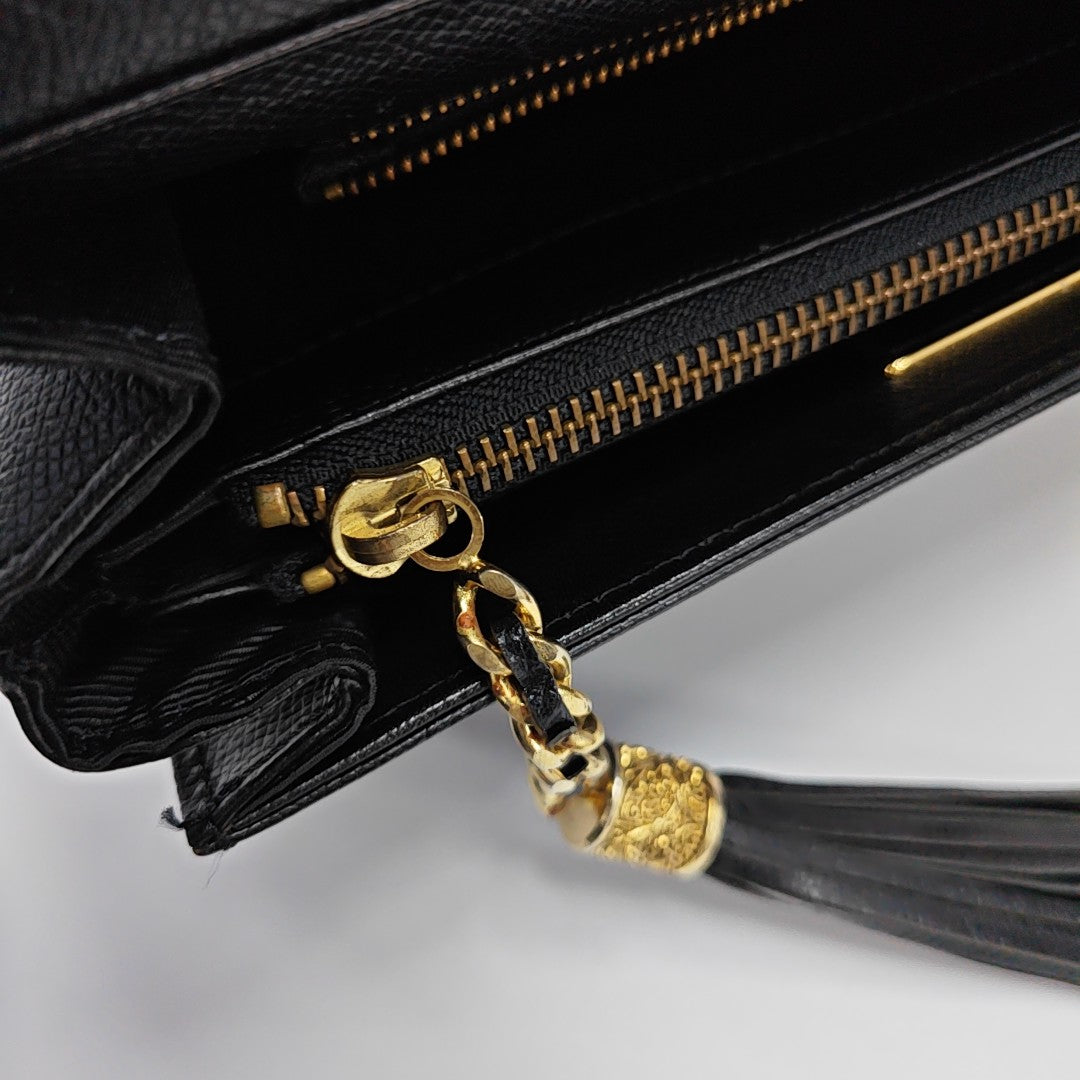 Calfskin Shoulder Bag Black