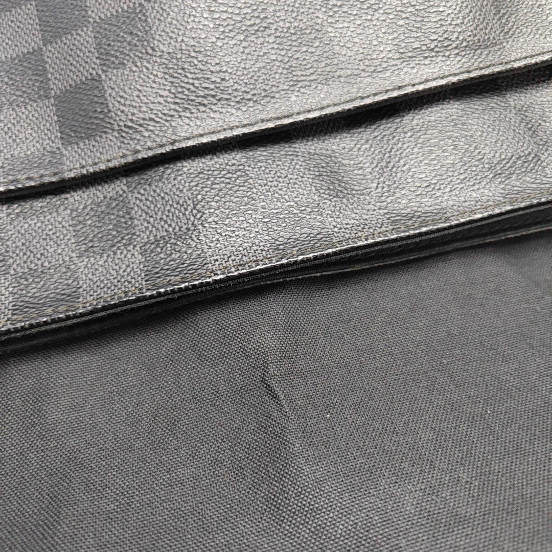 DISTRICT MM Damier Graphite Coated Canvas Gray