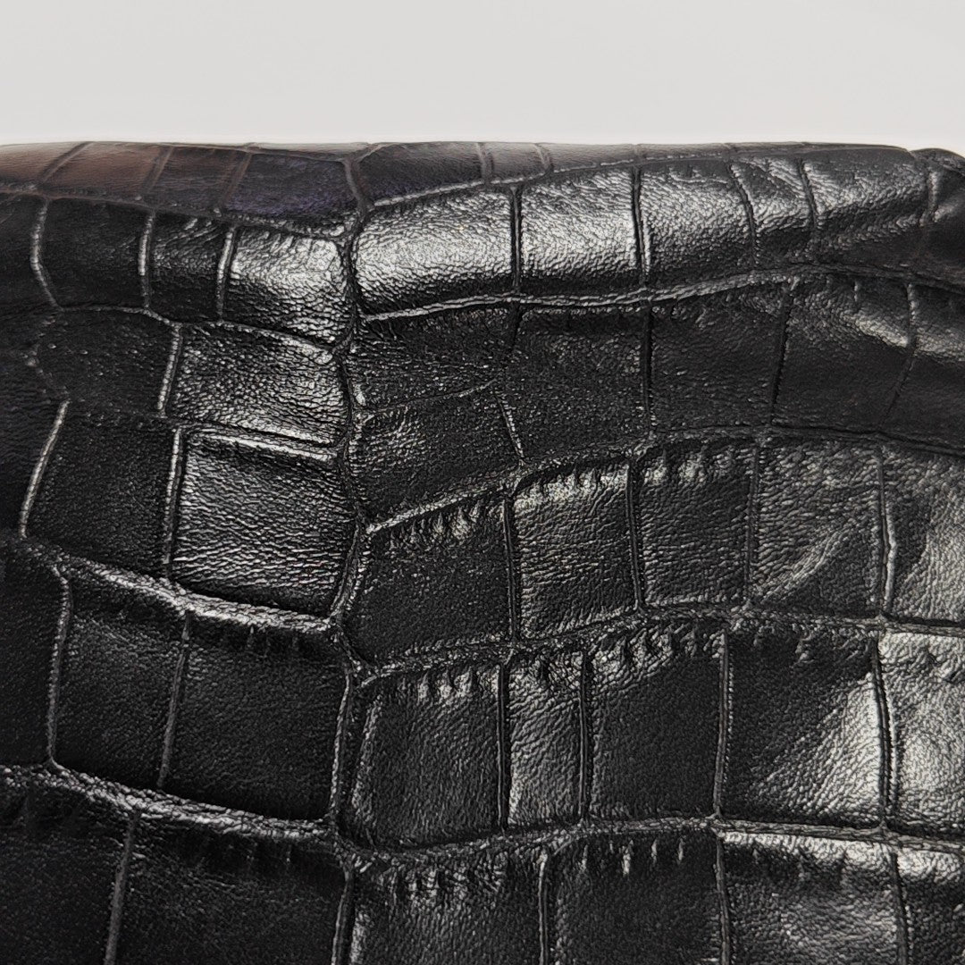 Calfskin Shoulder Bag Black