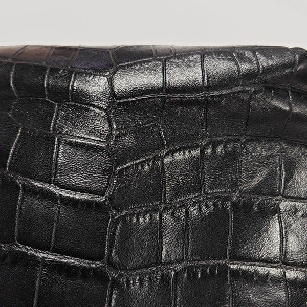 Calfskin Shoulder Bag Black