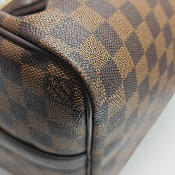 KEEPALL 45 Damier Ebene Coated Canvas Brown