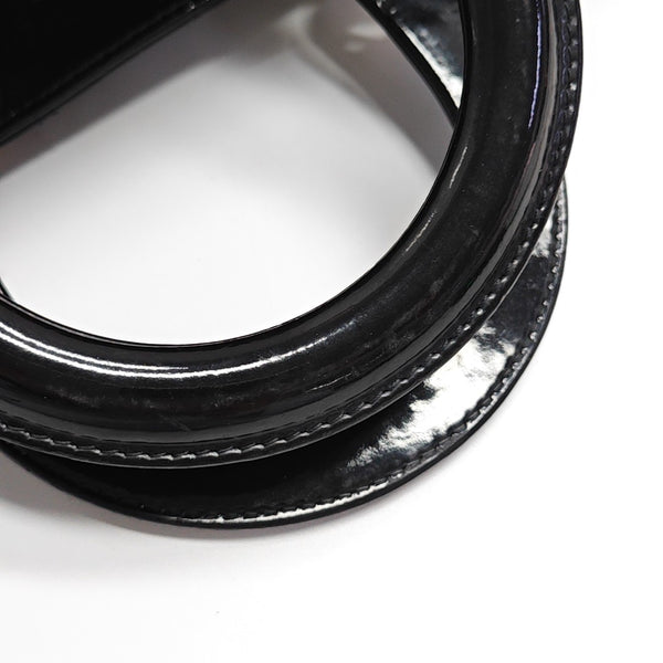 Lady Dior Large Patent Leather Black