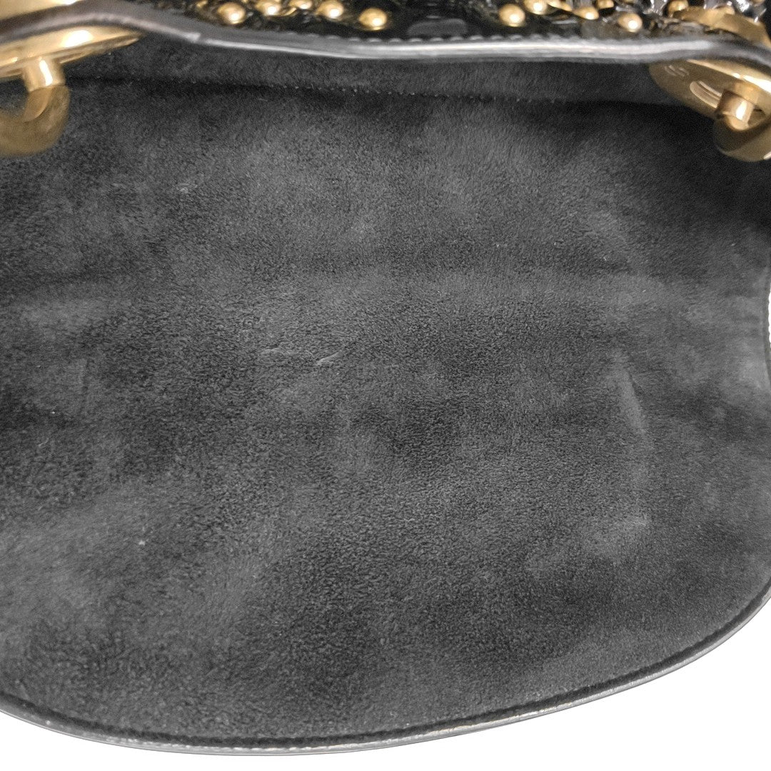 Lady Dior Medium Quilted Patent Leather Black