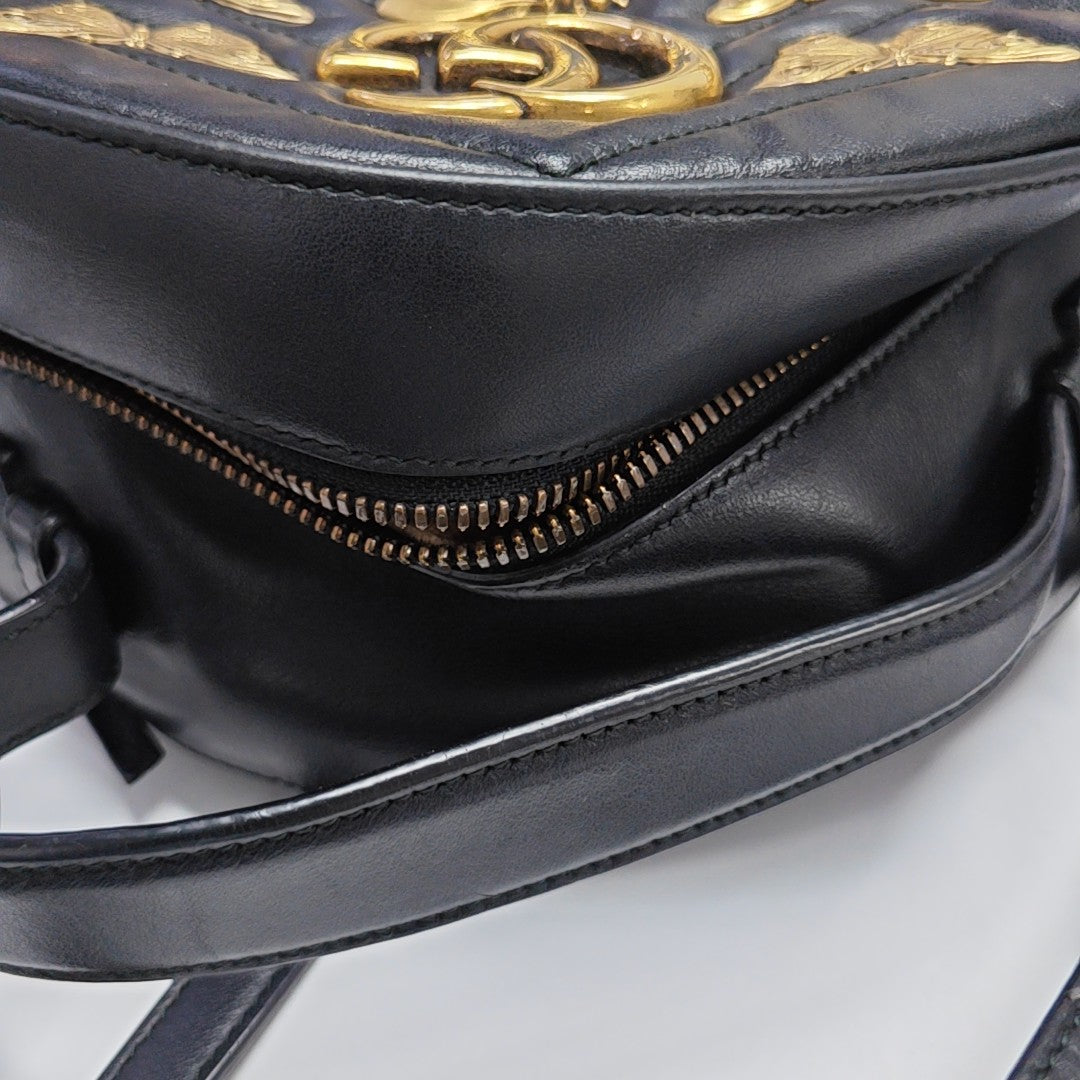 Quilted Calfskin Backpack Black