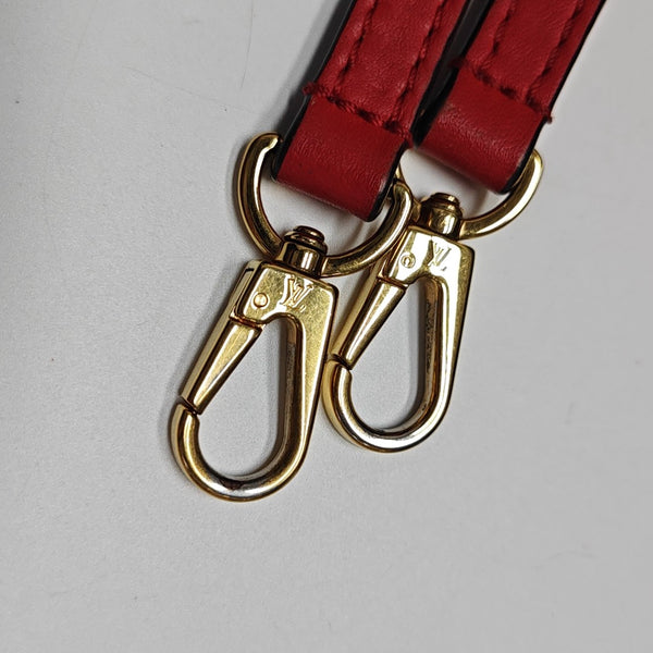 LOCKY BB Monogram Coated Canvas Red