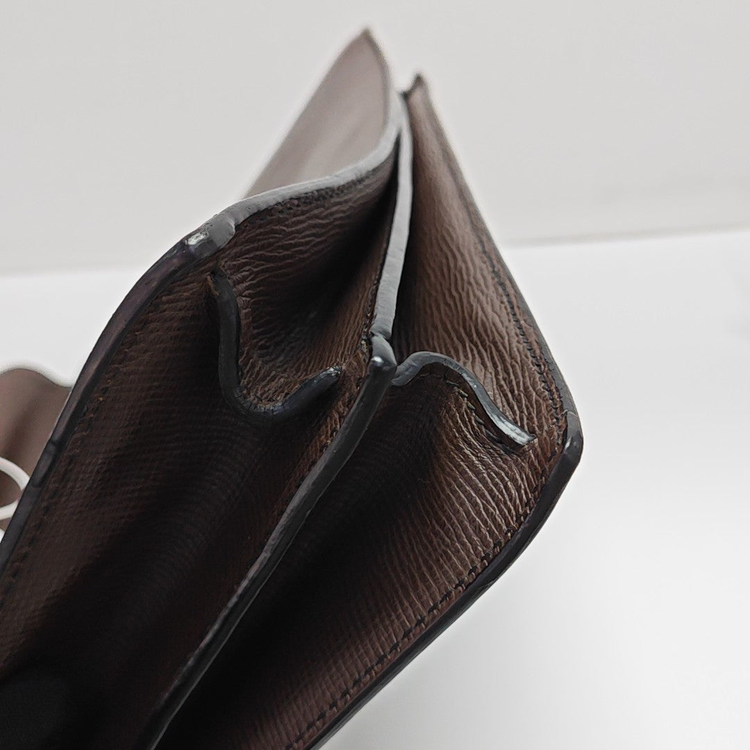 Calfskin Top Handle Bag Brown
