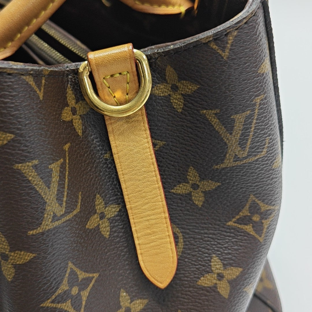 MONTAIGNE Monogram Coated Canvas Brown