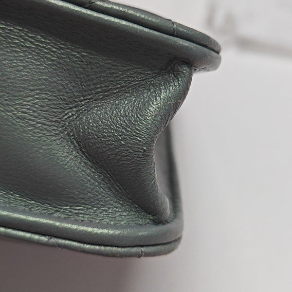 Quilted Lambskin Shoulder Bag Green