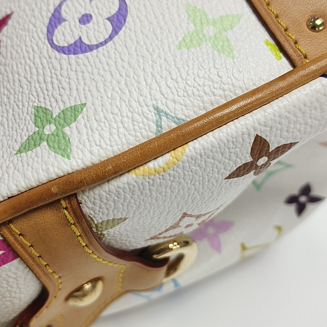 LV × TM BEVERLY MM Monogram Coated Canvas White