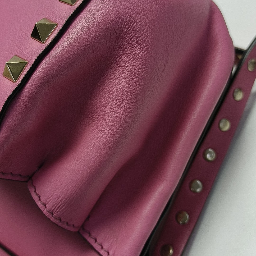 Rockstud Mini Calfskin Pink