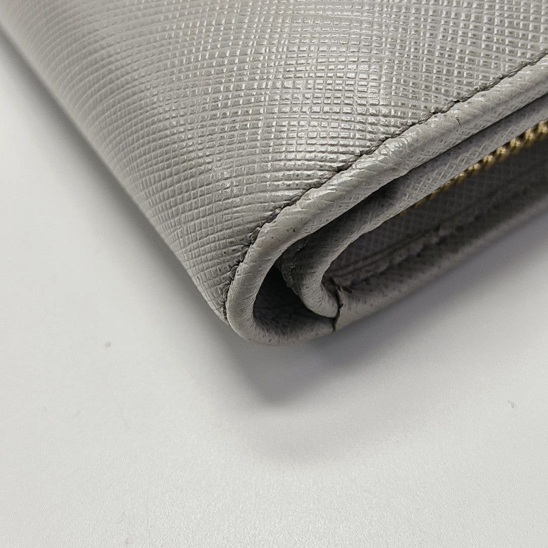 Gancini Calfskin Gray Wallet