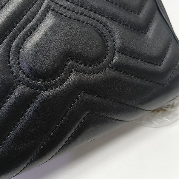 GG Marmont Mini Quilted Calfskin Black
