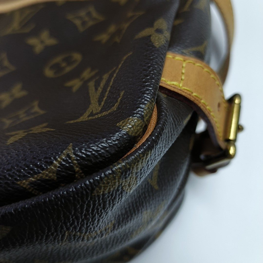 SAUMUR 30 Monogram Coated Canvas Brown