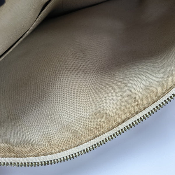 FIGHERI Damier Azur Coated Canvas White