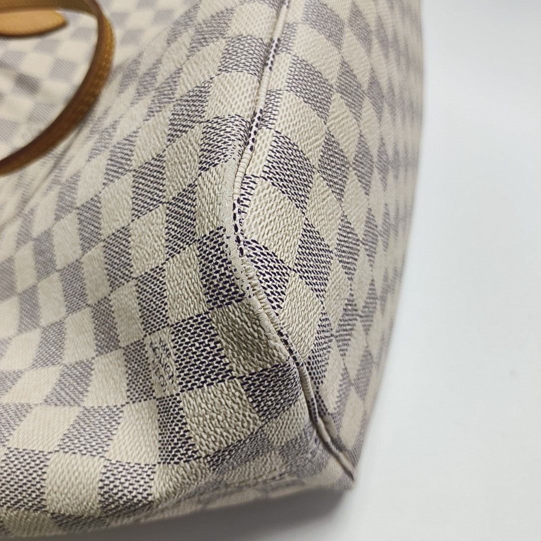 NEVERFULL MM Damier Azur Coated Canvas Beige