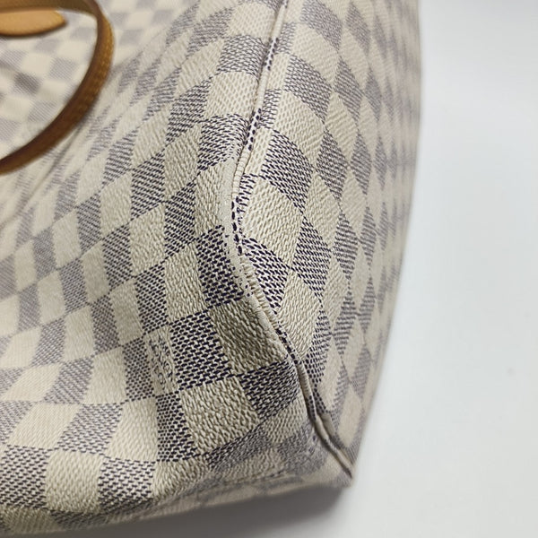 NEVERFULL MM Damier Azur Coated Canvas Beige