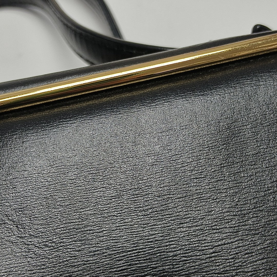 Calfskin Shoulder Bag Black