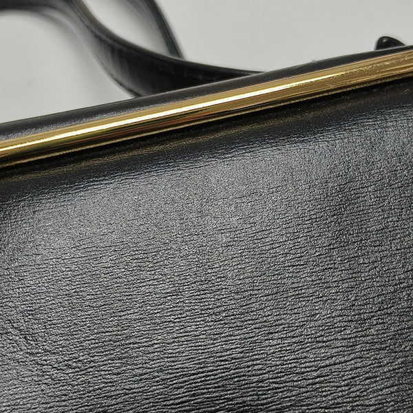 Calfskin Shoulder Bag Black