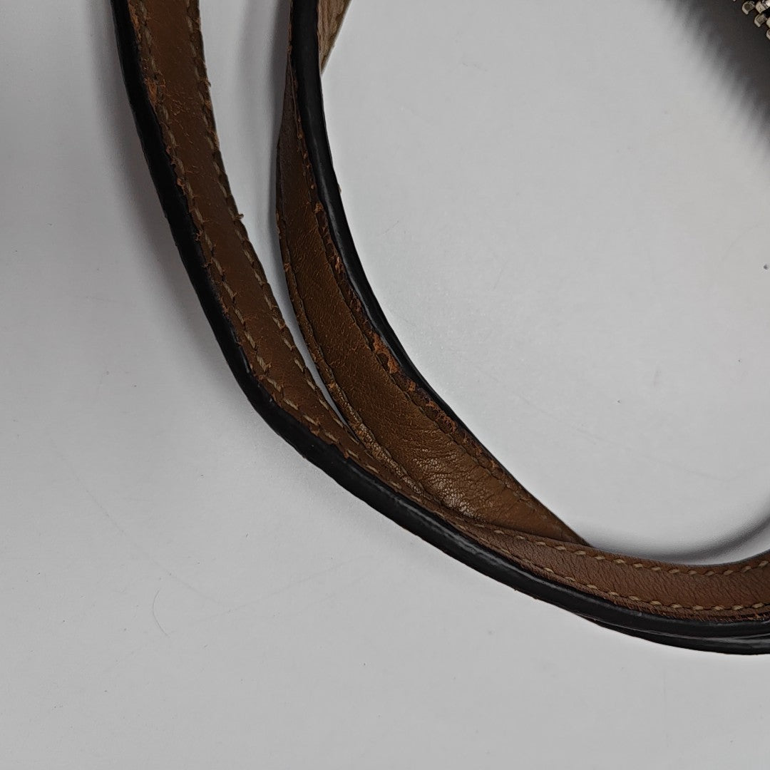 Ligne Shima Monogram Calfskin Brown