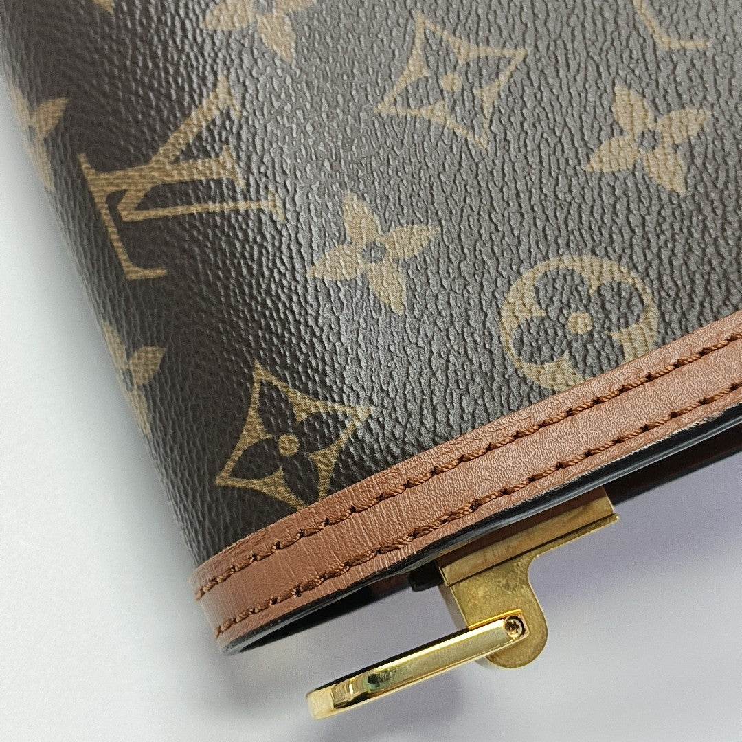DAUPHINE Mini Monogram Coated Canvas Brown