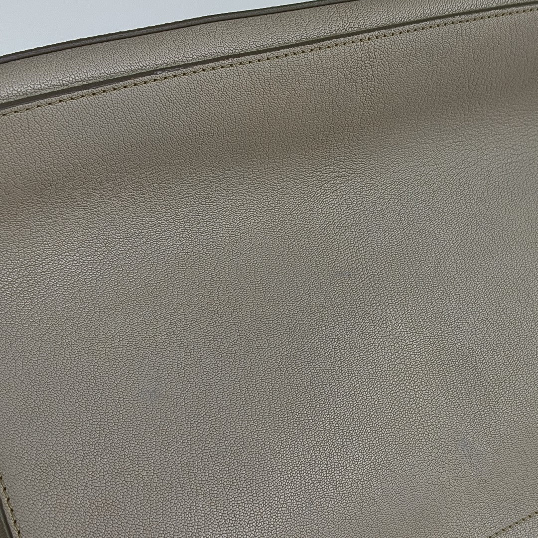 Calfskin Shoulder Bag Beige