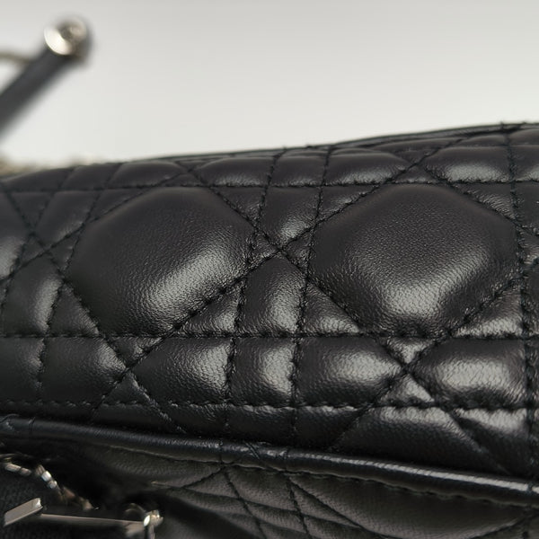 Lady Dior Mini Cannage Lambskin Black