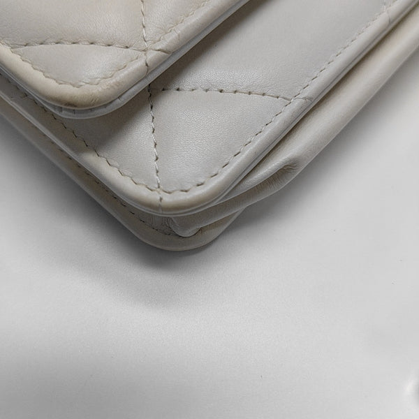 CHANEL 19 WOC Quilted Calfskin White