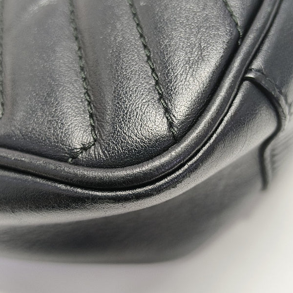 GG Marmont Medium Quilted Calfskin Black