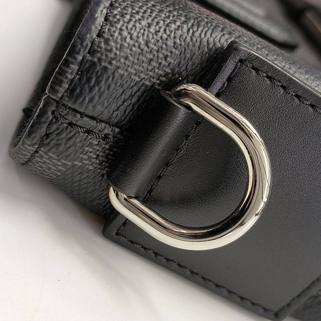 7 DAYS A WEEK Damier Graphite Coated Canvas Gray
