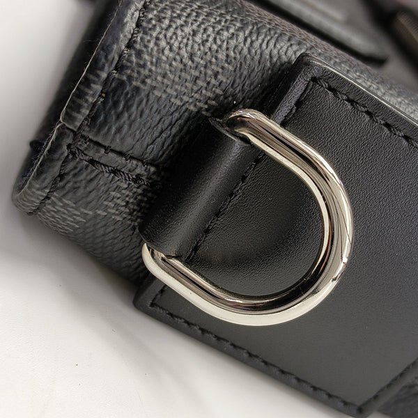 7 DAYS A WEEK Damier Graphite Coated Canvas Gray