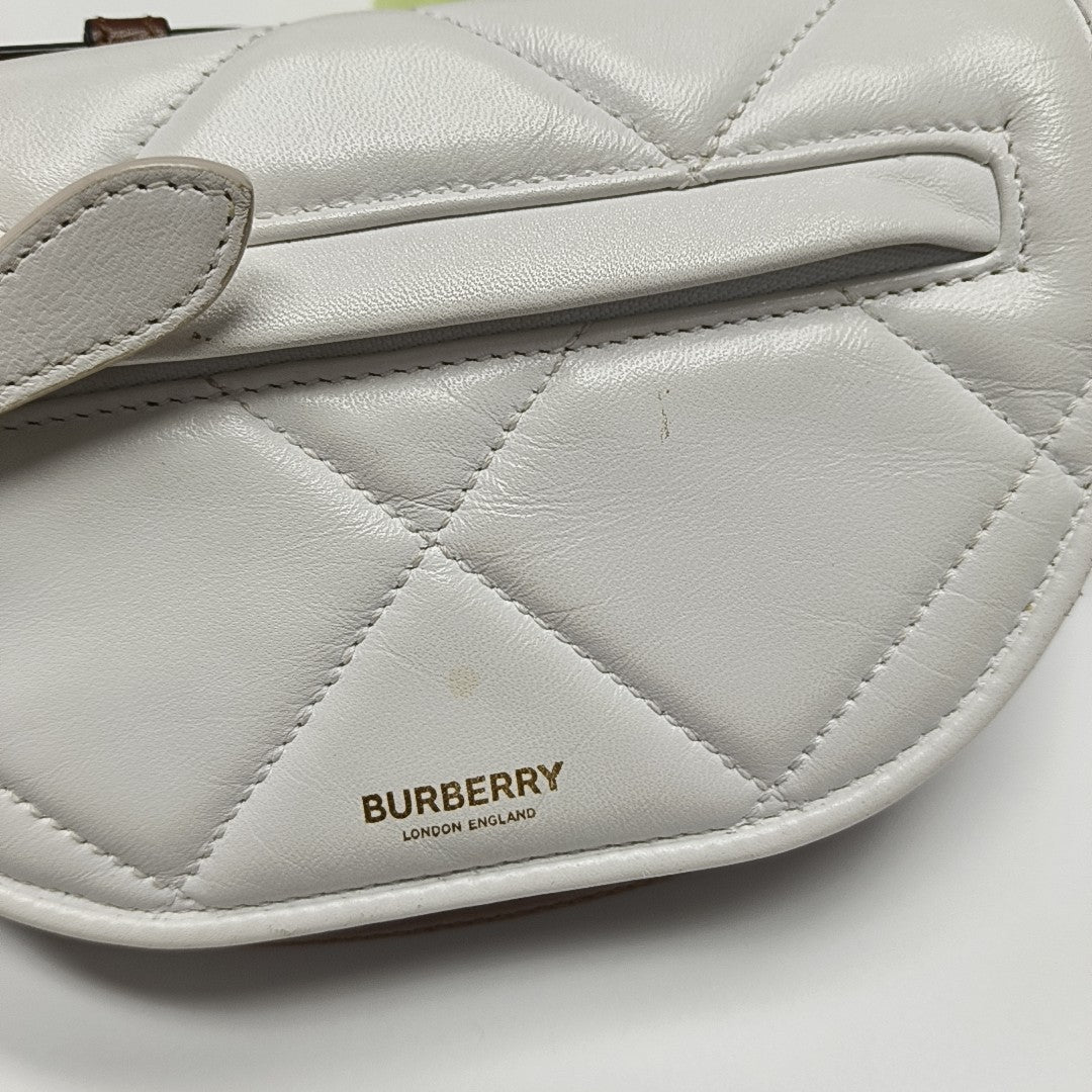 Olympia Mini Quilted Lambskin White